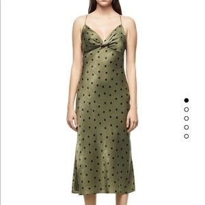 Zara polka dot slip dress size XL